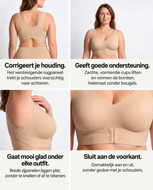 Lindra™ – De BH die je borsten én rug ondersteunt